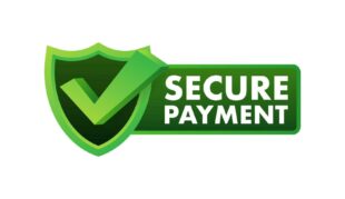 secure payment credit card icon with shield secure transaction stock illustration vector